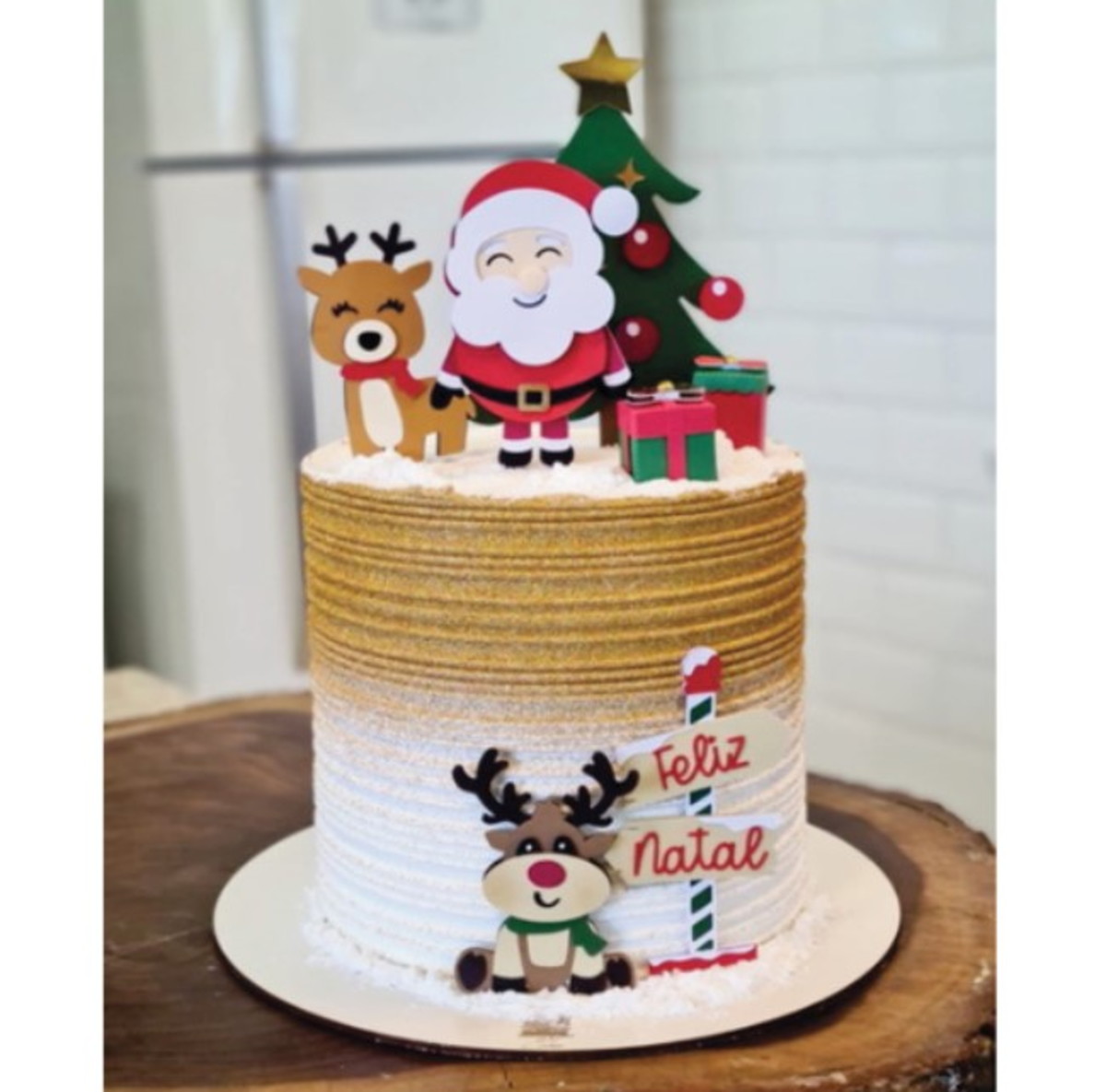 Arquivo Topo de Bolo - Papai Noel Renas Cute