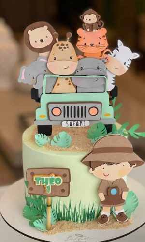 Arquivo Topo de Bolo - Safari Cute