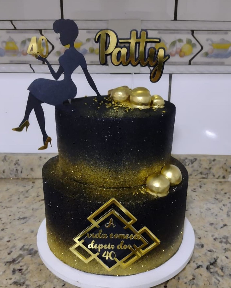 Arquivo Topo de Bolo - Silhueta Mulher