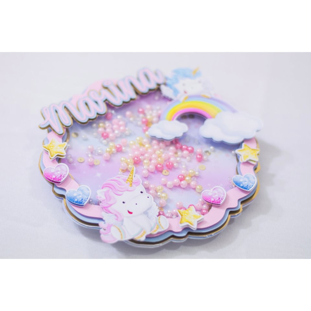 Arquivo topo para bolo unicornio cute