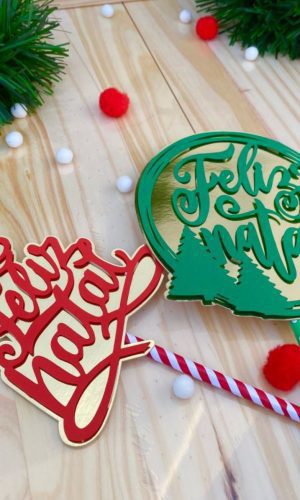 Arquivos de Corte Combo 2 Topos de Natal
