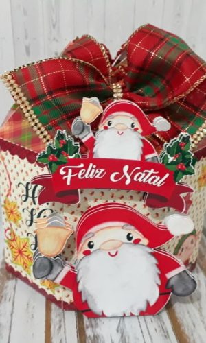 Arquivos de Corte Caixa Panetone 500g de Natal