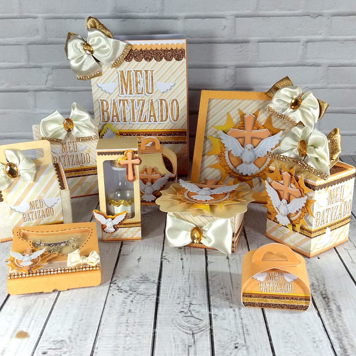 Arquivos de corte kit batizado Luxo 01