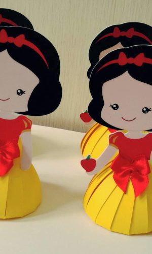 Arquivos de corte caixa vestido branca de neve 3d