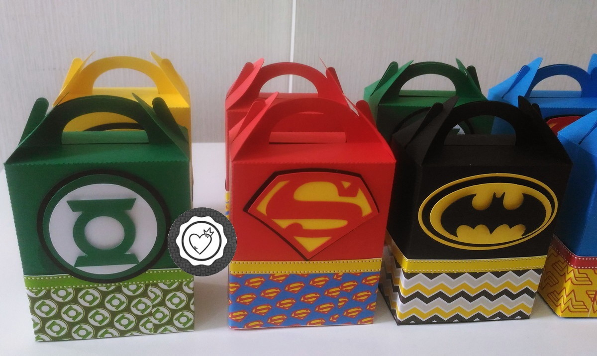 Arquivos de corte caixas sacolinhas super herois - Imagem 2