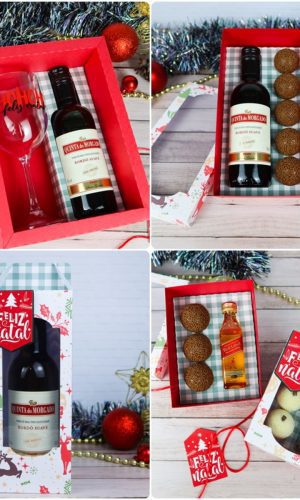 Arquivos de Corte Caixas Vinho Natal