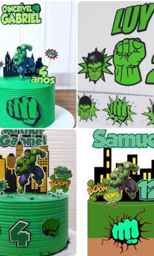 Arquivos De Corte Combo Topos Hulk