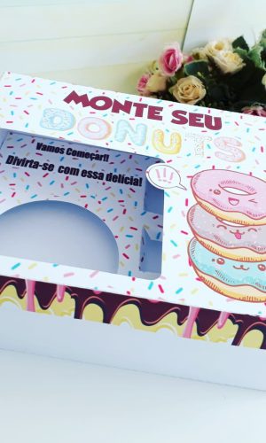 Arquivos de corte caixa donuts dia das crianças