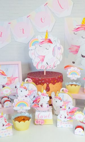 Arquivos de corte kit unicornio luxo