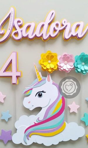 Arquivos de corte kit unicornio luxo
