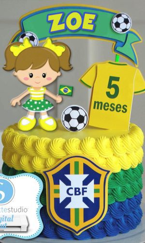 Arquivos de Corte/topo Brasil Futebol Menina