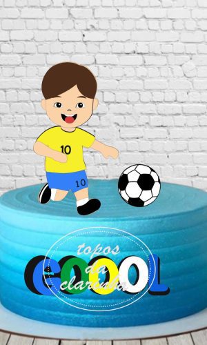 Arquivos de Corte Topo de Bolo Menino da Copa Camada