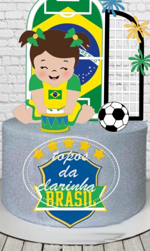 Arquivos de Corte Topo de Bolo Torcedora Baby Camada