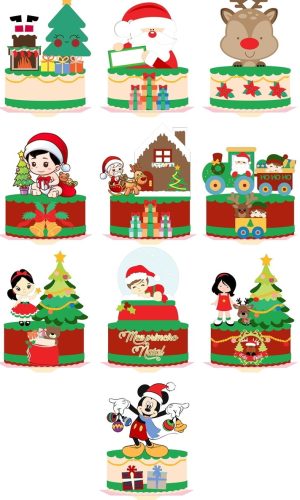 Arquivos de Corte Combo Topos de Natal