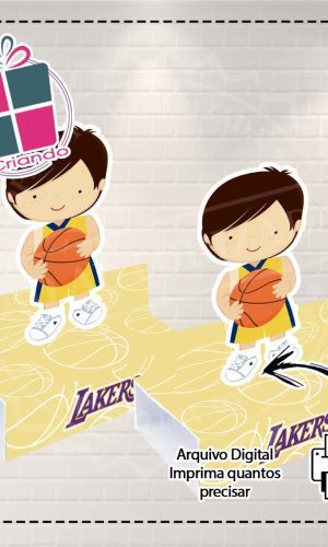 CAIXA BIS DUPLO LAKERS CUTE - ARQUIVO DIGITAL