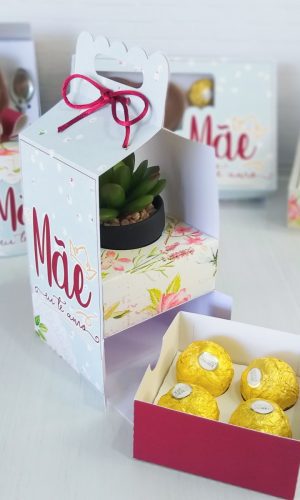 735- ARQUIVO DE CORTE Caixa Suculenta e doce Dia das Mães