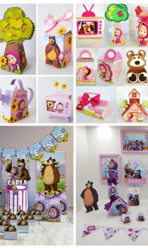 Combo Arquivos De Corte Masha E O Urso 5021