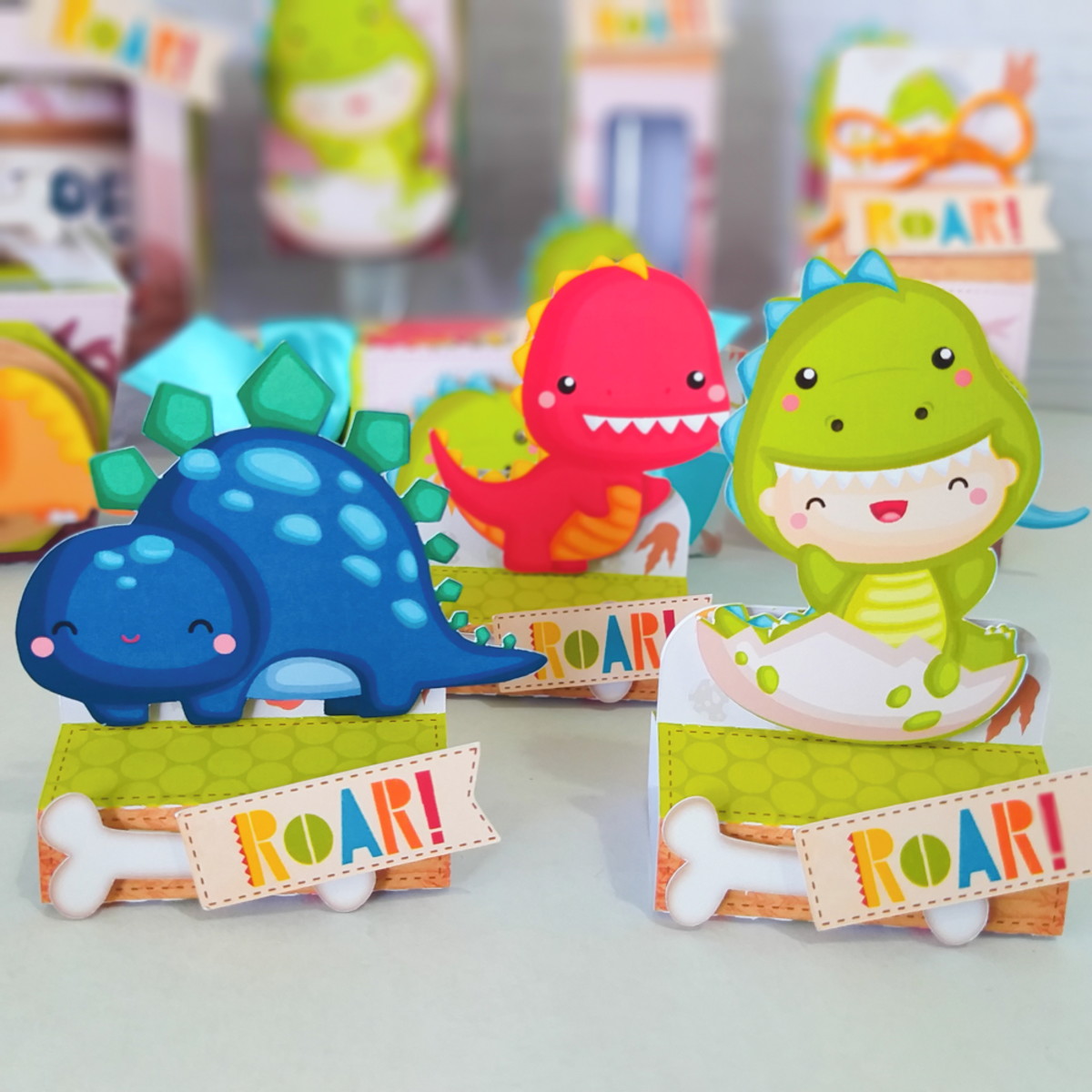 Dino Baby 4 - Arquivos de Corte Studio e pdf - 2502 - Imagem 4