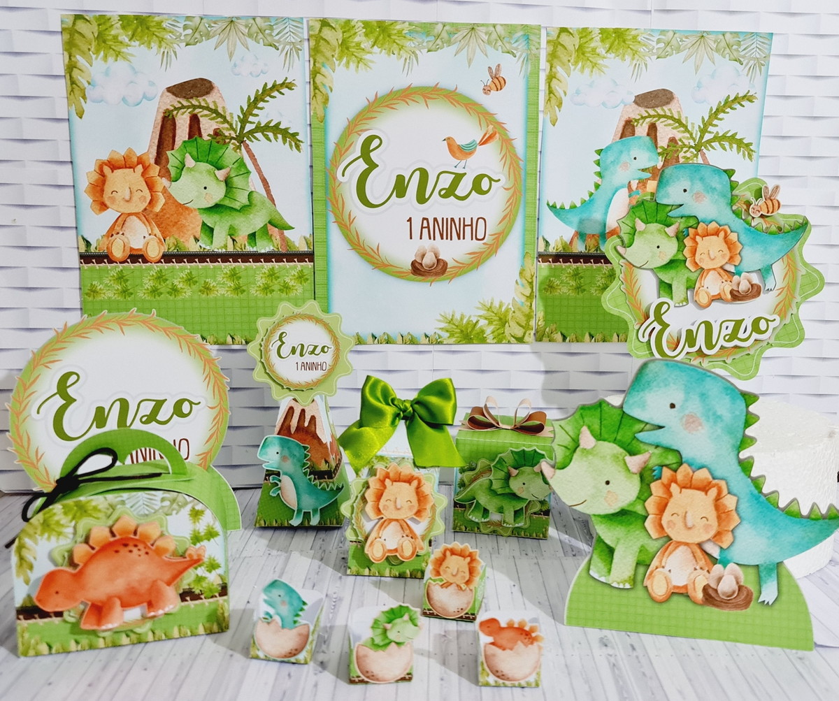 Dinossauro Cute - Arquivos Corte Studio e pdf 2512 - Imagem 2