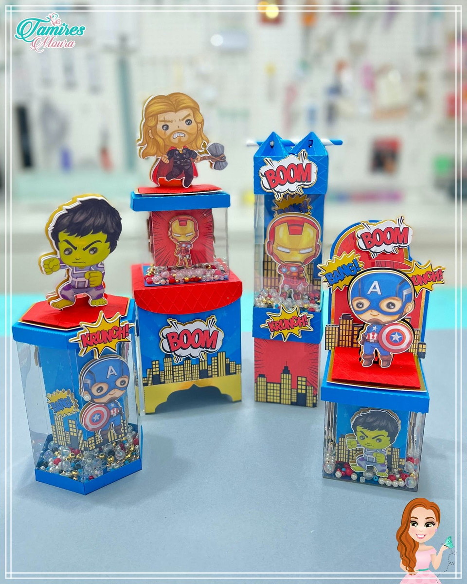 Herois Cute -artes Caixas Vitrine Studio,pdf,svg - 1803