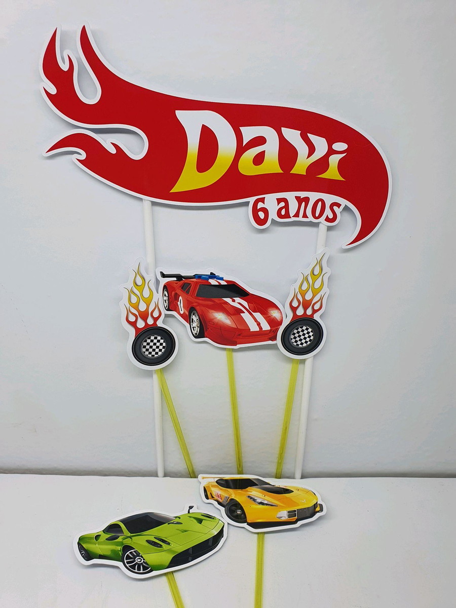 Hot Wheels Topo de Bolo - Imagem 3