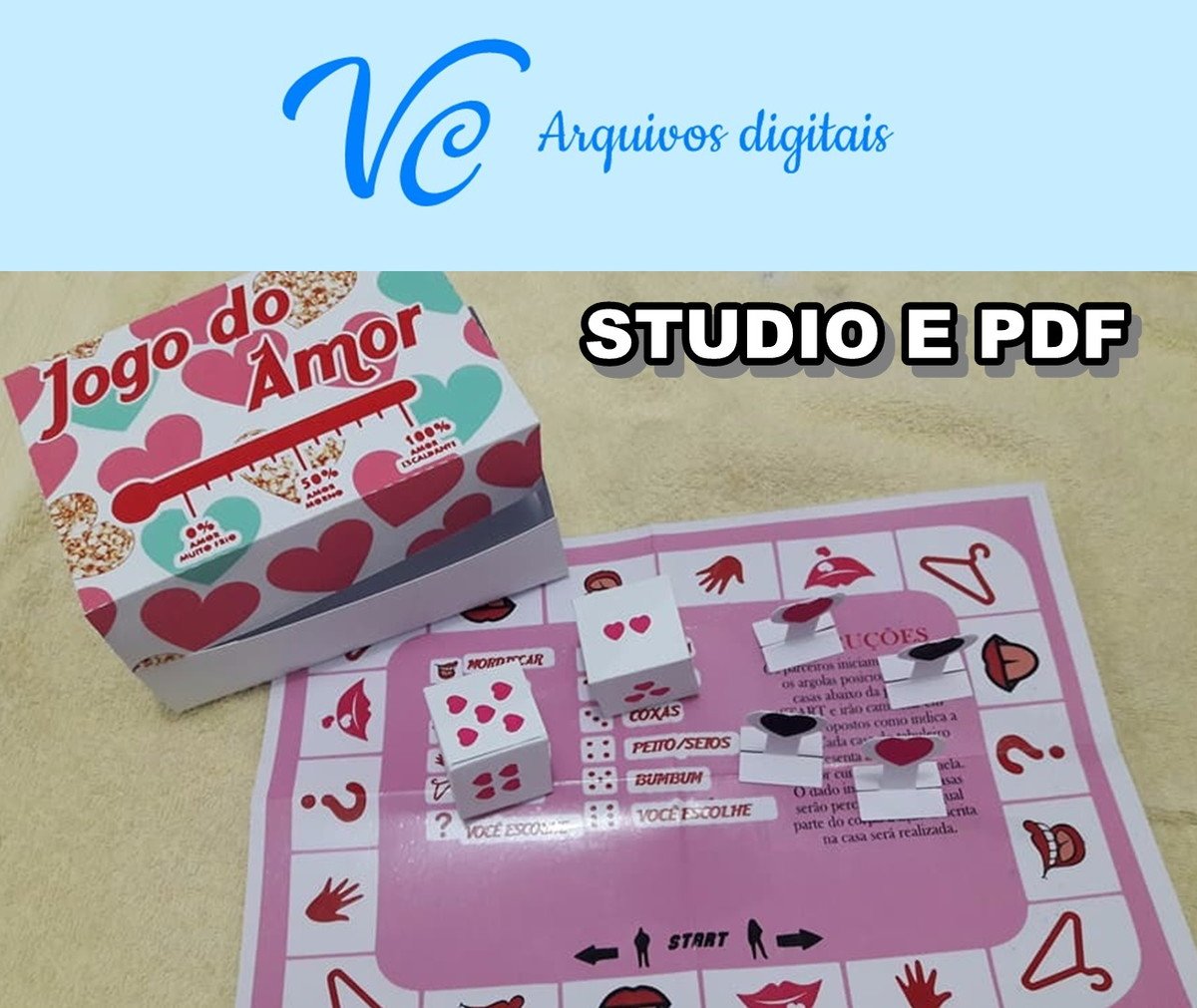 Jogo Dia Dos Namorados - Tabuleiro do amor Arquivos de corte
