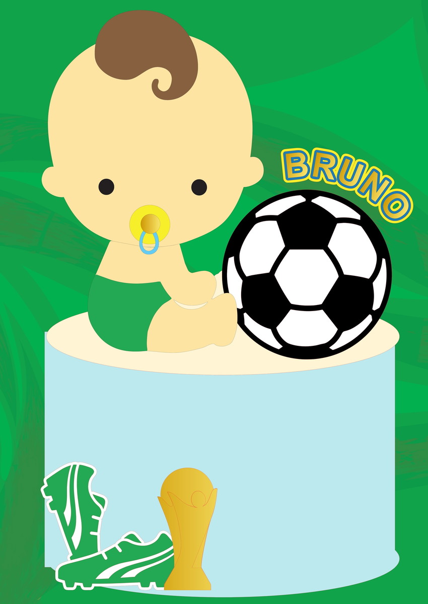 Kit com 5 Arquivos de Corte: 12 - Futebol Topo de Bolo