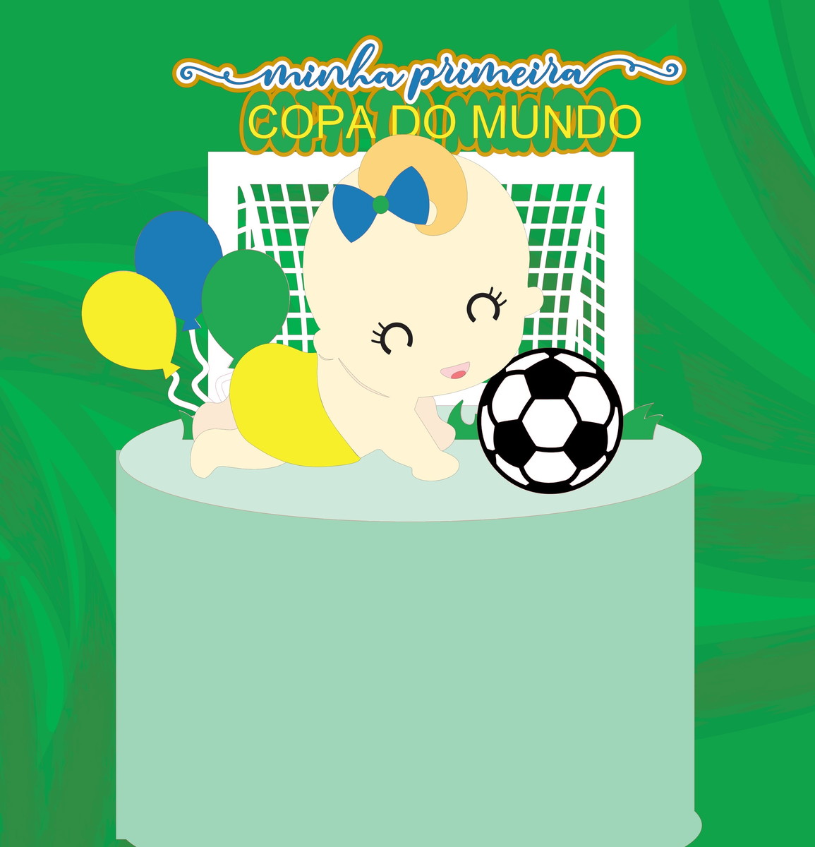 Kit com 5 Arquivos de Corte: 19 - Futebol Topo de Bolo