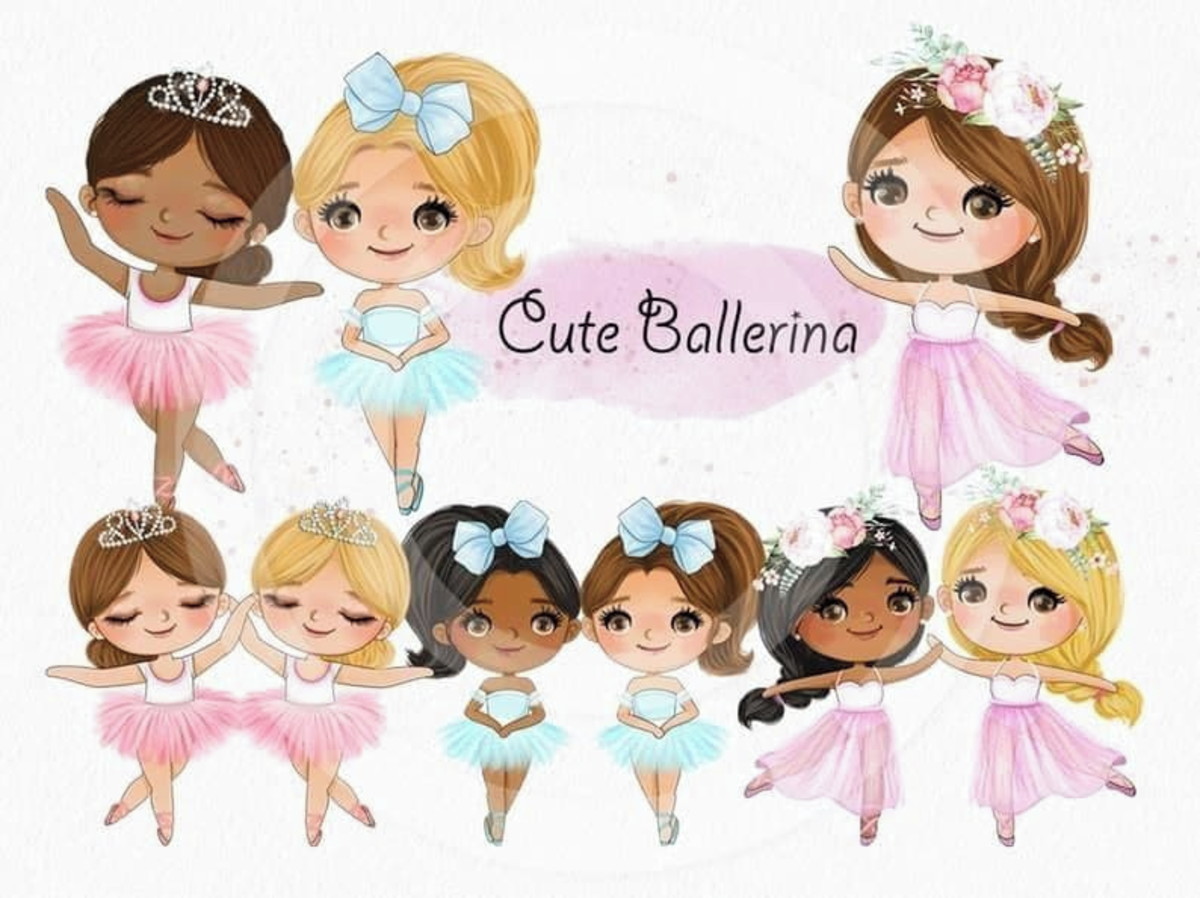 Kit Digital Bailarinas Aquarela 999