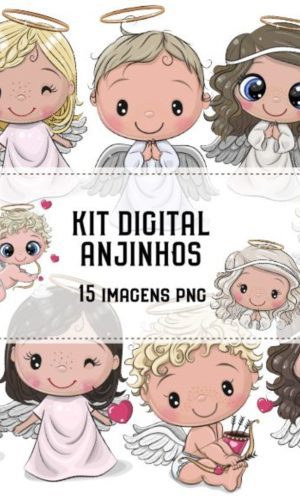 Kit Digital Batizado - Anjinhos 1761