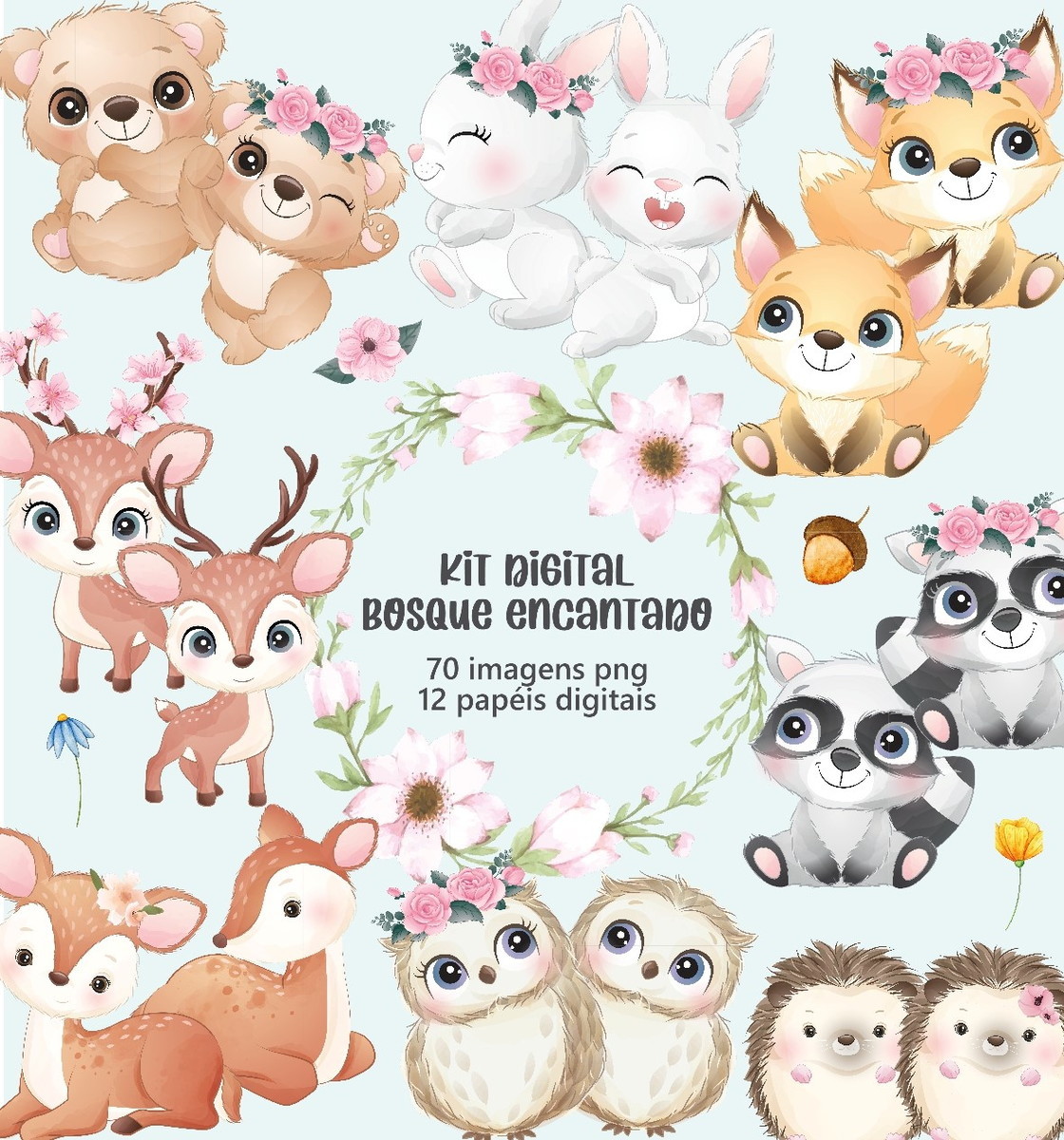 Kit Digital Bosque Encantado #1034#