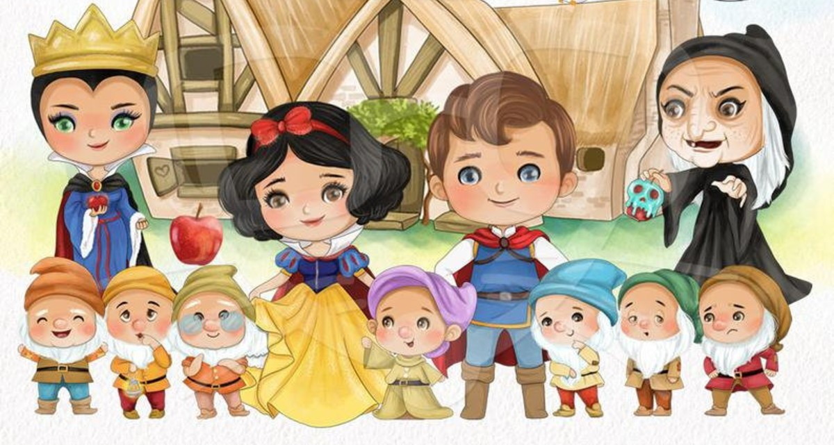 Kit Digital Branca de Neve Aquarelado 1610