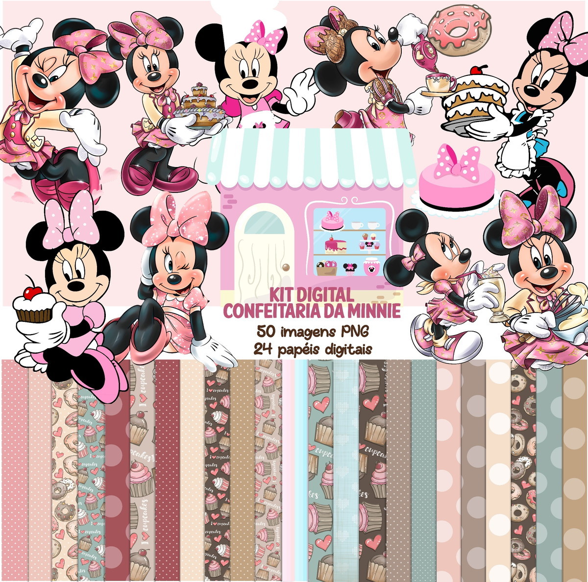 Kit Digital Confeitaria da Minnie 1591