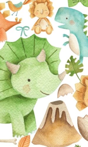 Kit Digital Dinos Aquarelado 226
