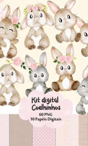 Kit Digital Páscoa Aquarelado 1600