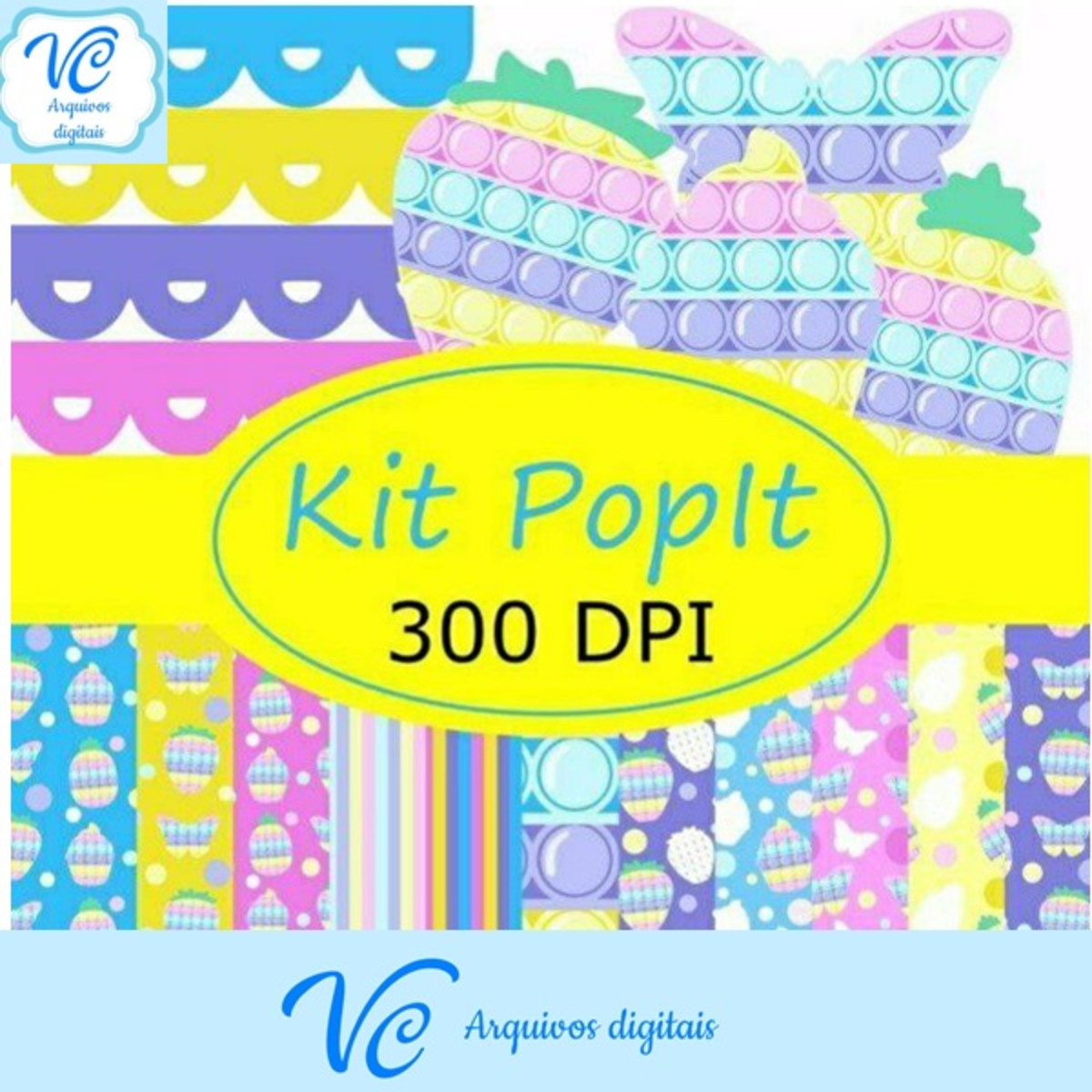 Kit digital Pop It Fidget Toy- Candy -COD 853