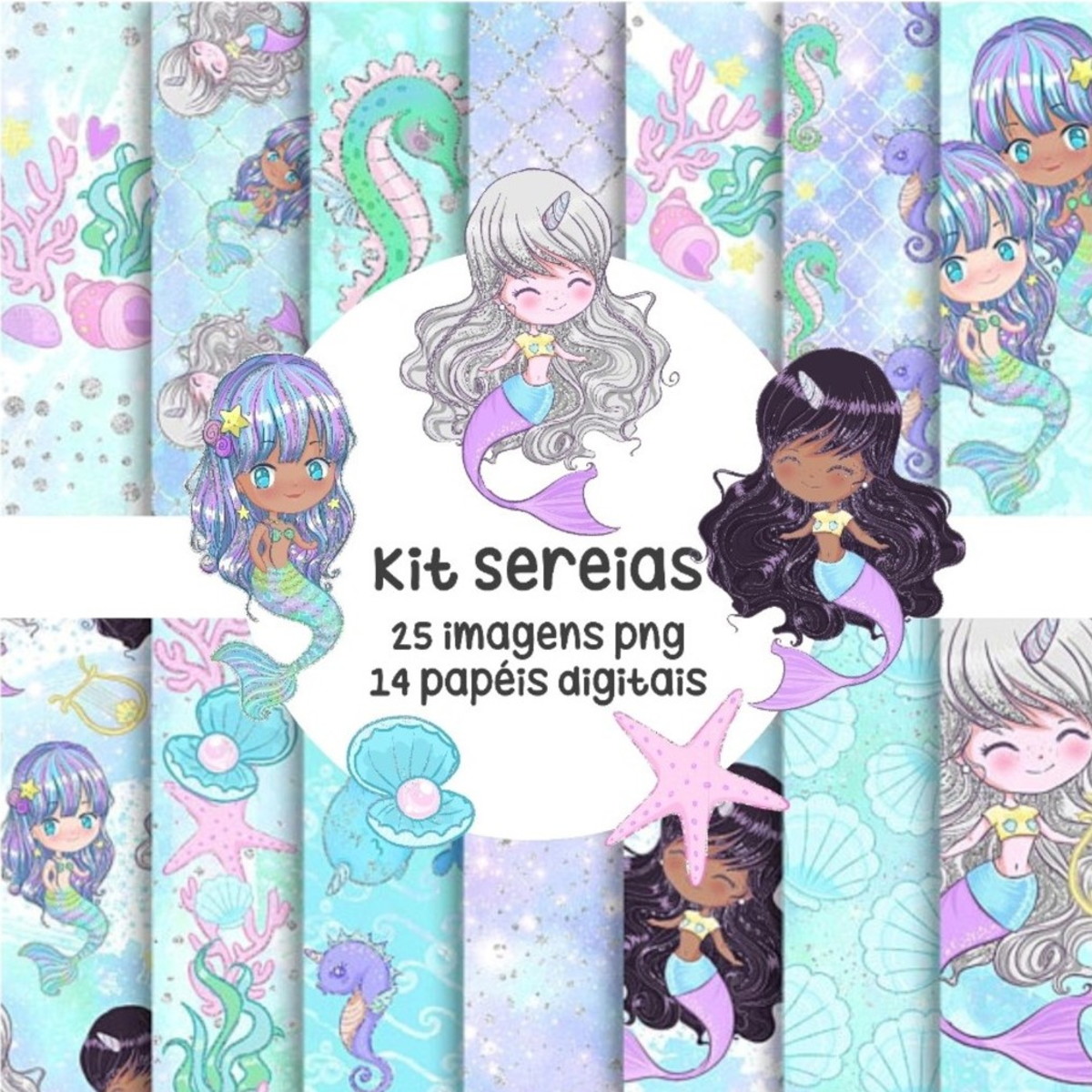 Kit Digital Sereias 641