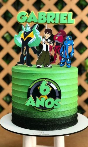 Kit Digital Topo Bolo Ben 10 Super Heróis Cute