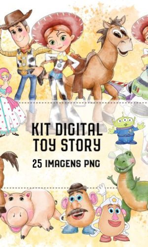 Kit Digital Toy Story Aquarelado 1935