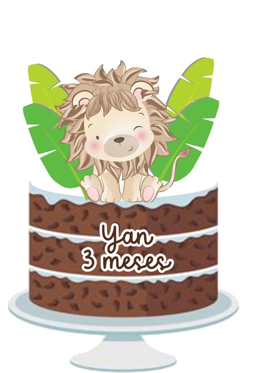 Leão e Leoa Cute em Camadas - Arquivo Digital - Imagem 2