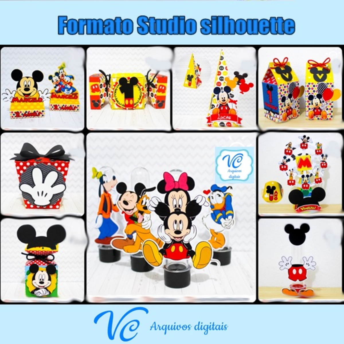 M 546 - Arquivo de corte Mickey e sua turma -1- STUDIO