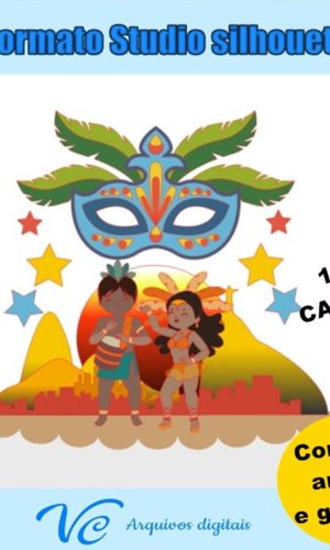 M138- Arquivo de corte Topo Bolo Carnaval Rio de Janeiro