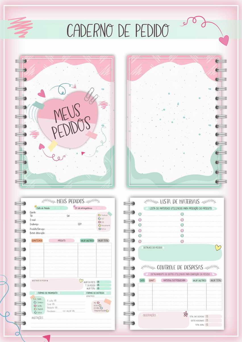 M404- Arquivo digital Caderno de Pedidos -A5