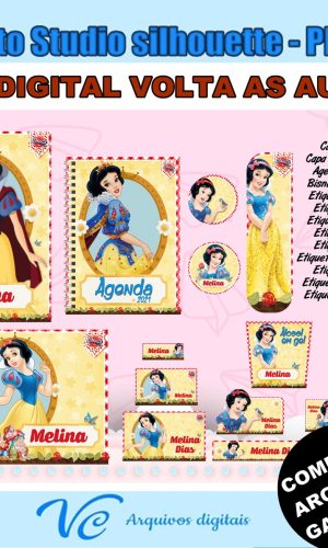 M612- Arquivo de corte Volta ás Aulas Branca de Neve