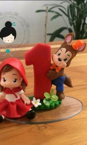 Mini Topo de Bolo - Chapeuzinho Vermelho