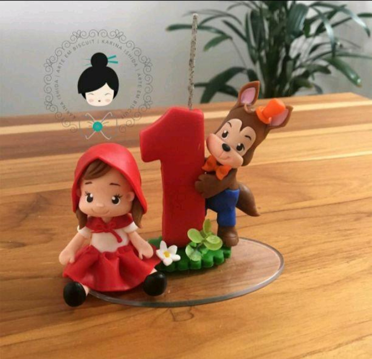 Mini Topo de Bolo - Chapeuzinho Vermelho