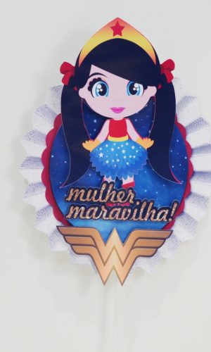 Mulher Maravilha Arquivo de Corte Topo - Studio e PDF