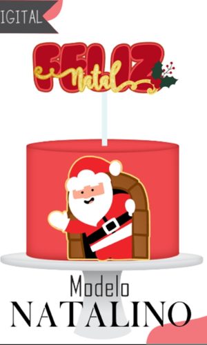 Natal Natalino-topo de Bolo Arquivo de Corte e Impressão(6)