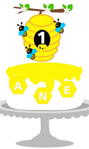 Pague 1, Leve 10 - Arquivo Silhouette Topo Abelha 01