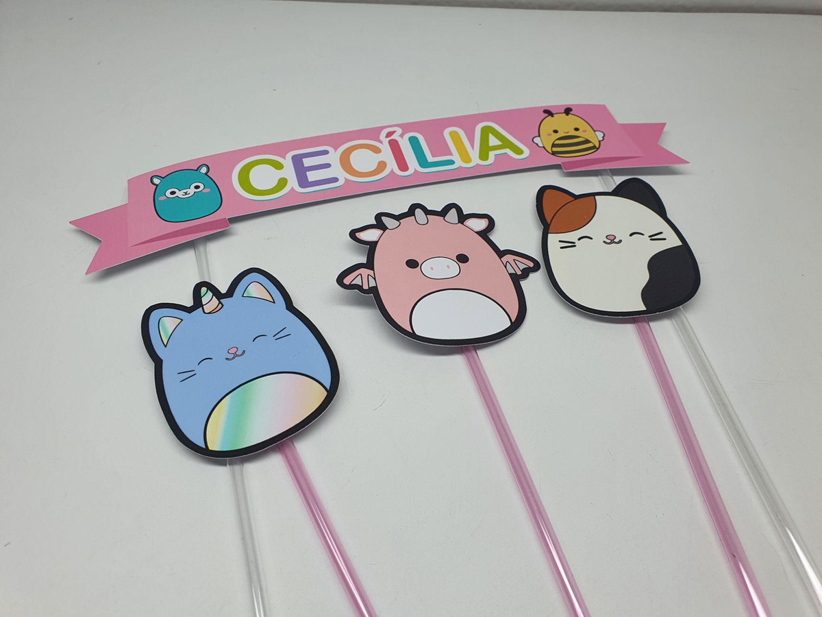 Squishmallow Topo de Bolo - Imagem 2